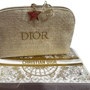 Dior Shimmering Gold Cosmetic Bag